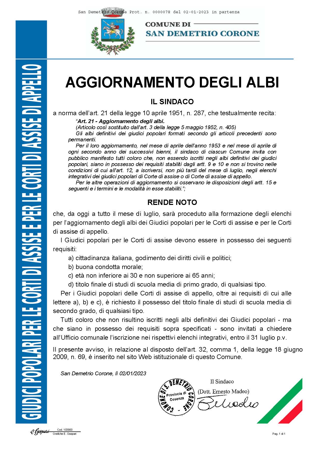 GIUDICI POPOLARI