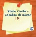 Stato Civile - Cambio di nome