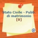 Stato Civile - Pubb. di matrimonio