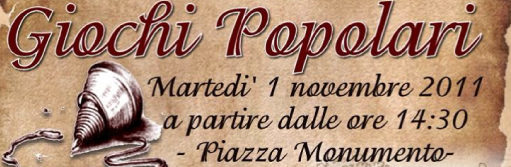 GIOCHI POPOLARI